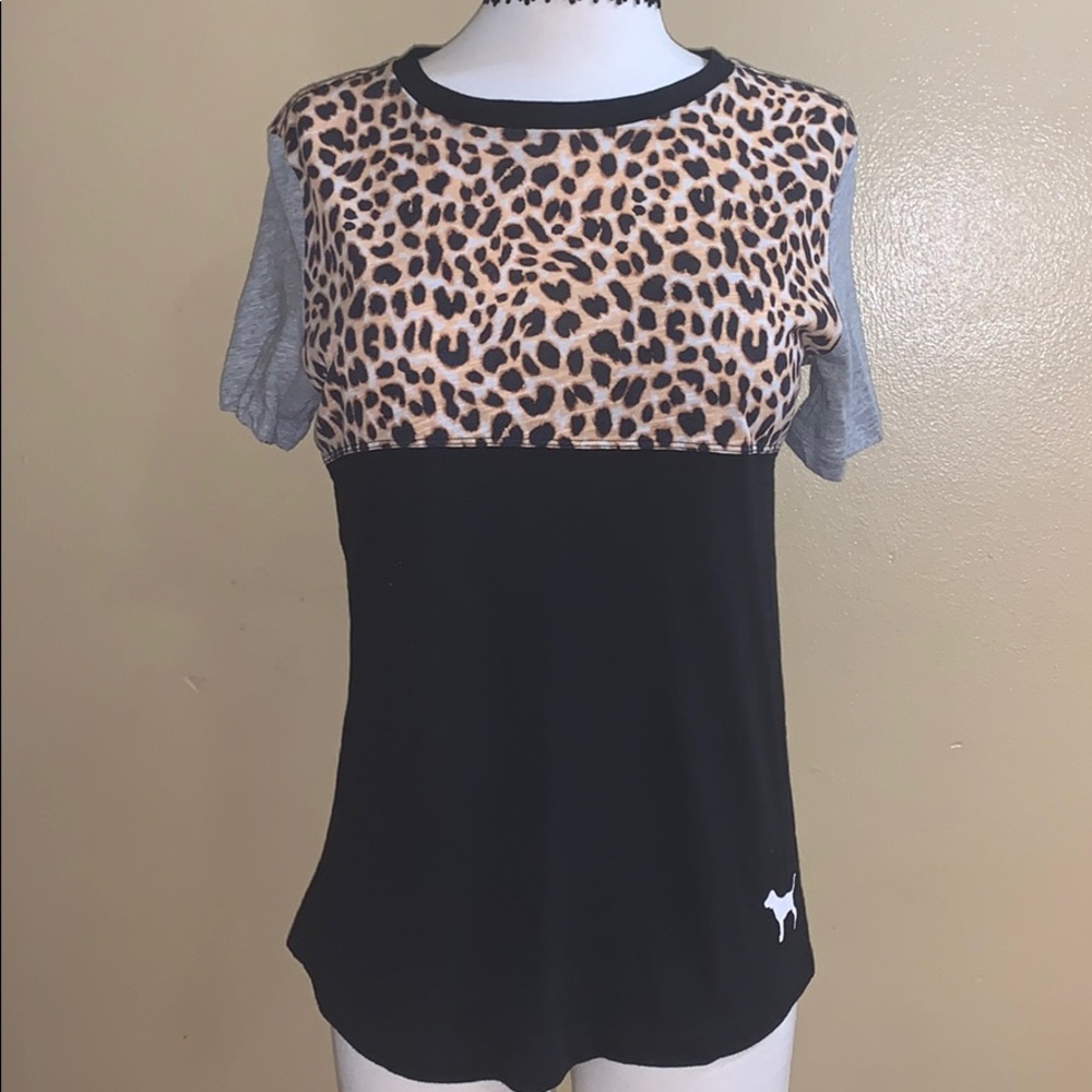 Victoria’s Secret Leopard Pink Shirt XS